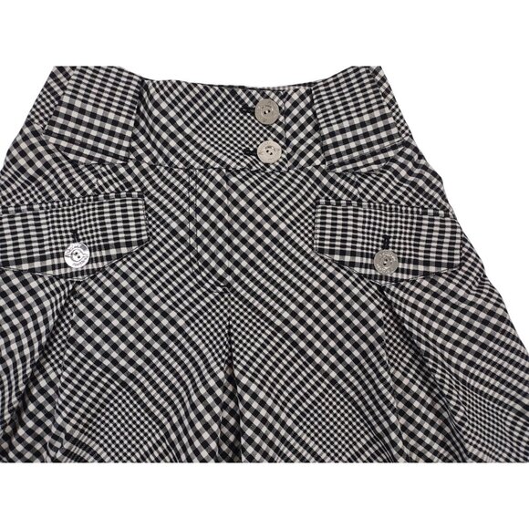 Y2K Marciano Plaid Pleated Schoolgirl Mini Skirt Sz 0 Preppy Lolita Sweet - Picture 3 of 7